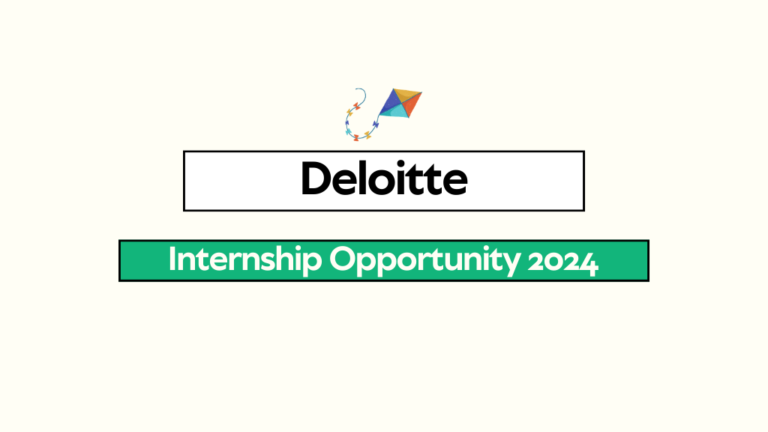Deloitte Internship Opportunity 2024